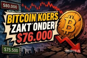 Bitcoin koers twijfelt rond $76.000: wat zeggen de signalen?