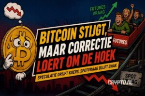 Bitcoin koers stijging lijkt misleidend: kans op correctie groeit