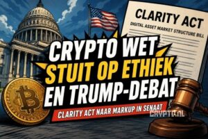 Amerikaanse crypto-wet CLARITY stuit opnieuw op politiek gevecht