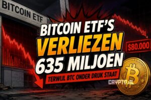 Bitcoin ETF’s verliezen honderden miljoenen terwijl BTC onder druk staat