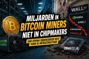 Bitcoin miners profiteren van AI-race: oud-OpenAI onderzoeker zet miljarden in