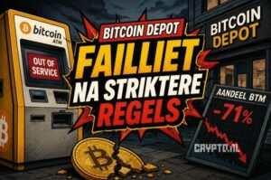 Bitcoin ATM-sector onder druk na faillissement van Bitcoin Depot