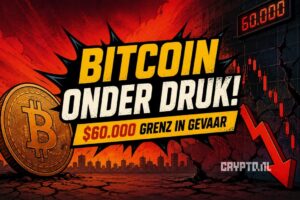 Bitcoin koers nadert cruciale grens van $60.000: dit staat er op het spel