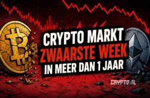 Cryptomarkt beleeft zwaarste week in meer dan een jaar: Bitcoin en Ethereum onder druk