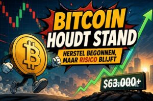 Bitcoin koers veert op, maar voorzichtigheid blijft geboden