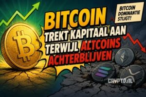 Bitcoin trekt kapitaal aan terwijl altcoins terrein verliezen
