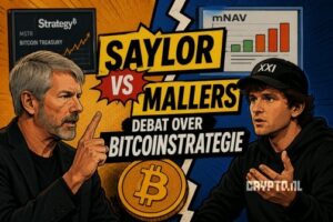 Bitcoinstrategie zorgt voor discussie tussen Saylor en Mallers
