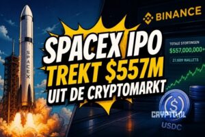 SpaceX IPO trekt honderden miljoenen uit de cryptomarkt