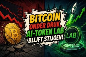 Bitcoin onder druk terwijl AI-token LAB blijft stijgen