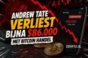 Andrew Tate ziet Bitcoin-account bijna volledig verdampen
