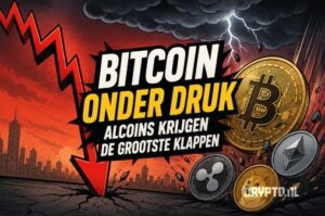 Bitcoin onder druk door techcrash, altcoins krijgen de grootste klappen