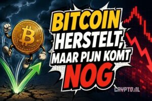 Bitcoin koers herstelt, maar handelaren blijven rekenen op nieuwe daling