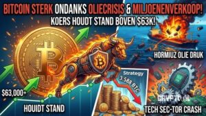 Bitcoin koers blijft sterk ondanks miljoenenverkoop en nieuwe onrust op de oliemarkt