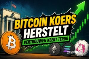 Bitcoin koers herstelt terwijl vertrouwen terugkeert op de cryptomarkt