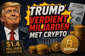Trump verdedigt miljarden uit crypto: discussie over belangen laait op