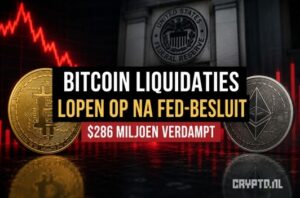Bitcoin liquidaties lopen op na Fed-besluit ondanks stabiele koers
