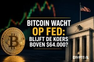 Bitcoin wacht op Fed: blijft de koers boven de $64.000?