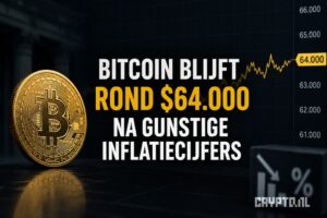Bitcoin koers blijft rond $64.000 na gunstige inflatiecijfers