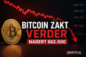 Bitcoin zakt verder en nadert belangrijk koersniveau