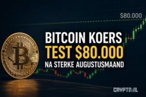 Bitcoin koers test $80.000 na sterke augustusmaand