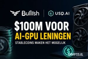 Bullish maakt $100 miljoen vrij voor AI-leningen met stablecoins