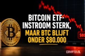 Bitcoin ETF-instroom blijft sterk, maar koers wacht op doorbraak