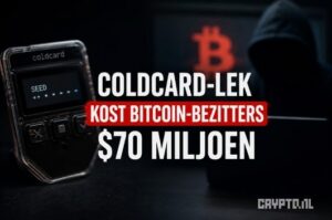 Coldcard-lek raakt mogelijk $70 miljoen aan Bitcoin