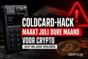 Coldcard-hack maakt juli dure maand voor crypto