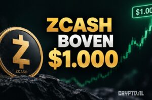 Zcash koers breekt door $1.000 na sterke rally