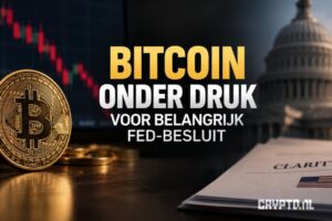 Bitcoin onder druk voor belangrijk Fed-besluit