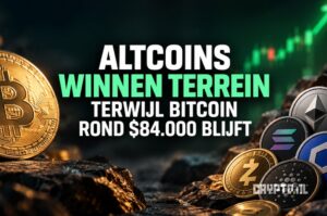 Altcoins winnen terrein terwijl Bitcoin rond $84.000 blijft