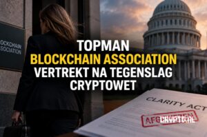 Topman Blockchain Association vertrekt na tegenslag cryptowet