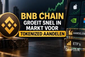 BNB Chain groeit snel in markt voor tokenized aandelen