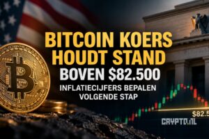 Bitcoin koers houdt stand boven $82.500: inflatiecijfers bepalen volgende stap