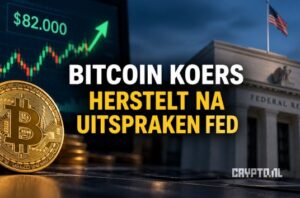 Bitcoin koers herstelt naar $82.000 na uitspraken Fed