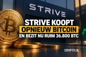 Strive koopt opnieuw Bitcoin en bezit nu ruim 36.800 BTC