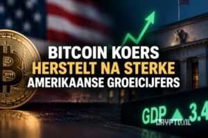 Bitcoin koers herstelt na sterke Amerikaanse groeicijfers